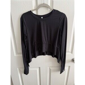 Free People Movement Tempo-Long Sleeve Tee Women’s Size Small Black